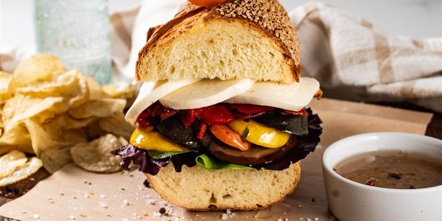 Grilled Marinated Vegetable Hero Package