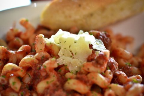 Red Pasta Tray