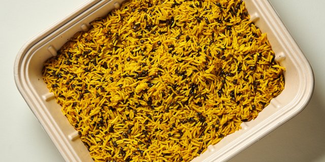 Turmeric Rice & Black Lentils