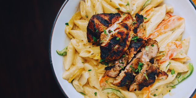 Rasta Pasta With Jerk Chicken