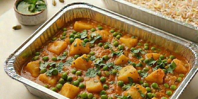 Aloo Mutter + Rice