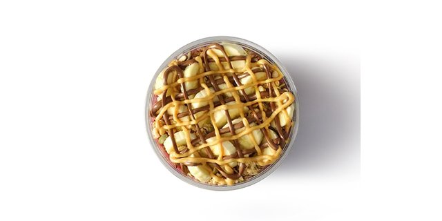 PB Banana Chocolate Hazelnut Waffle Bowl w/ Coconut Whip