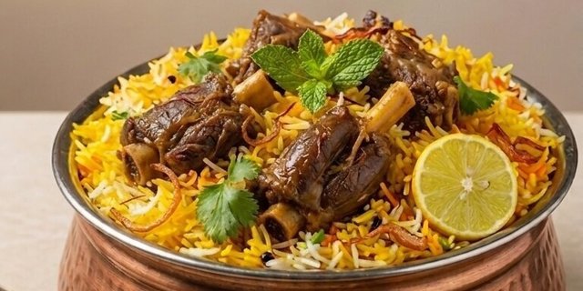 Mutton Kola Urundai Biryani