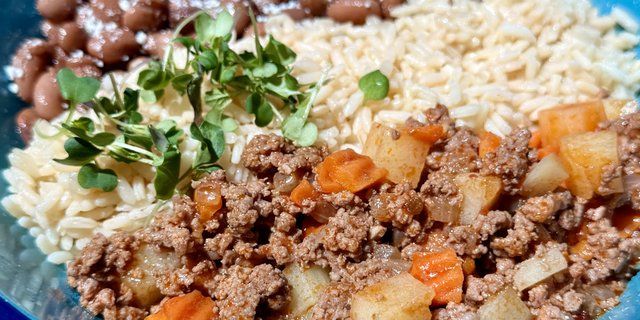 Beef Picadillo w/ Potatoes