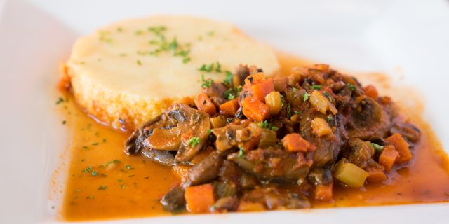 Vegan Portobello Polenta