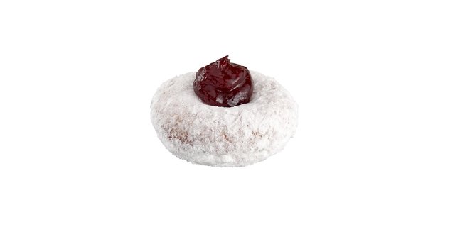 Raspberry Snow Donut