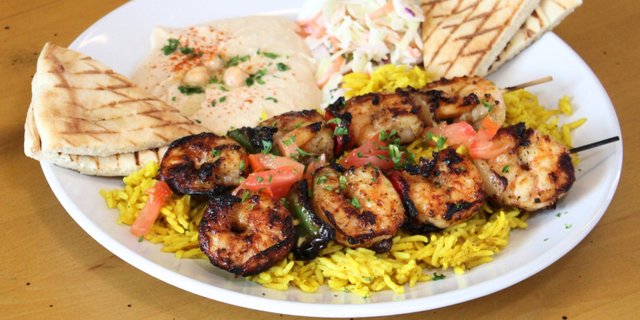 Fire-Grilled Shrimp Plate