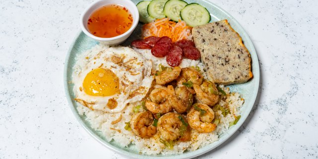 Grilled Shrimp Com Tam