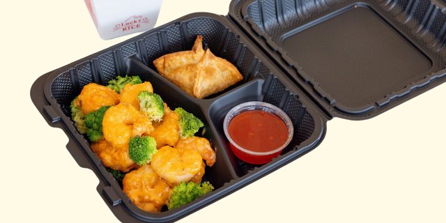 Gluten-Free Bang Bang Shrimp Tso Lunch Box