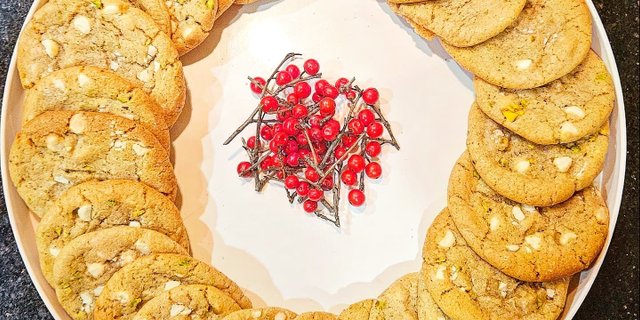 Cardamom White Chocolate Pistachio Cookies
