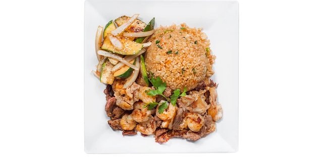 Hibachi Shrimp, Steak & Chicken