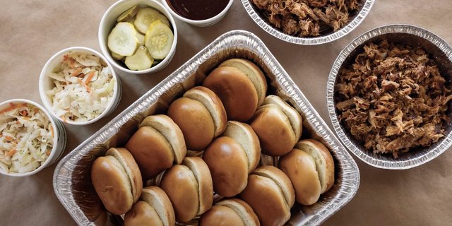 Pulled Pork Sliders Platter