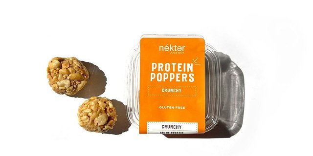 Crunchy Peanut Protein Poppers