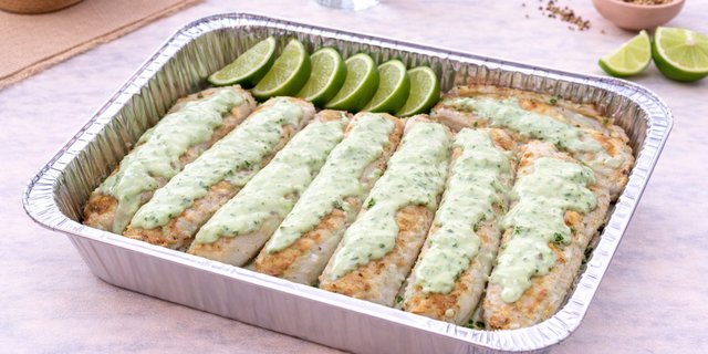 Fish Fillet in Green Sauce