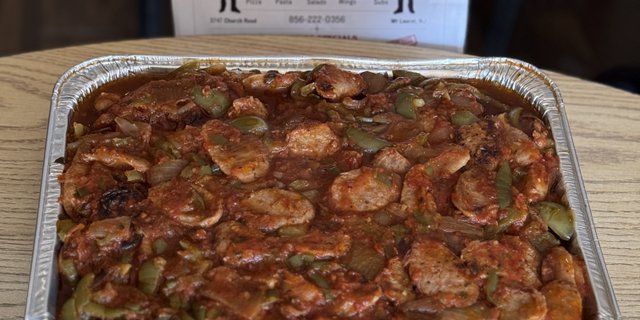 Sausage Peppers & Onions Tray