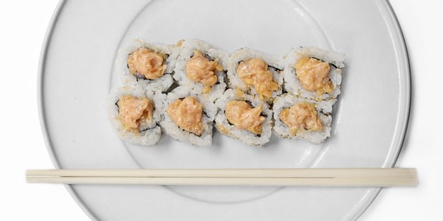 Spicy Salmon Cutup Rolls