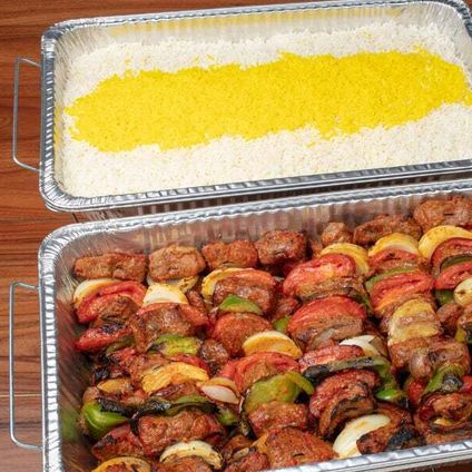 Flat Iron Steak Shish Kabob Tray