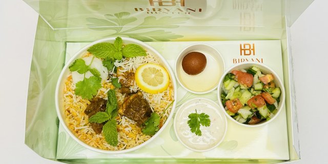 Premium Spicy Goat Biryani Box