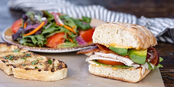 Half Turkey Avocado Club Sandwich Boxed Combo