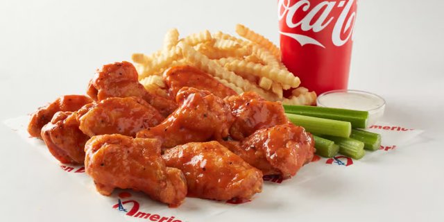 6pc Bone-In Wings Boxed Lunch