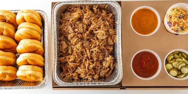 Build Your Own BBQ Pork Sandwich Bar