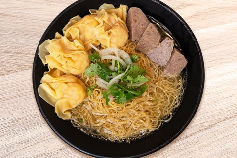 Shrimp Wonton Meatball Noodle Soup