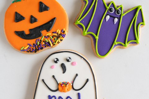 Halloween Deluxe Iced Cookies