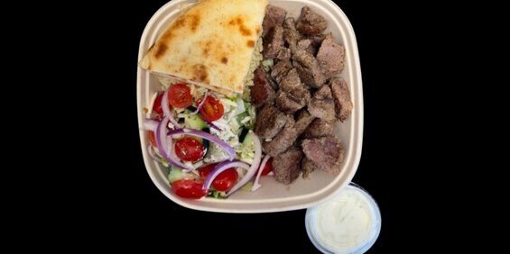 Steak Souvlaki Platter