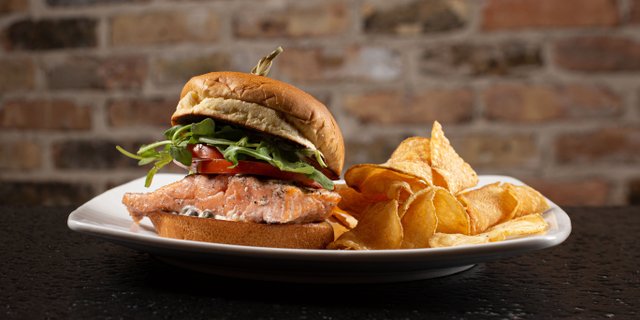 Grilled Salmon Sandwich Boxed Lunch
