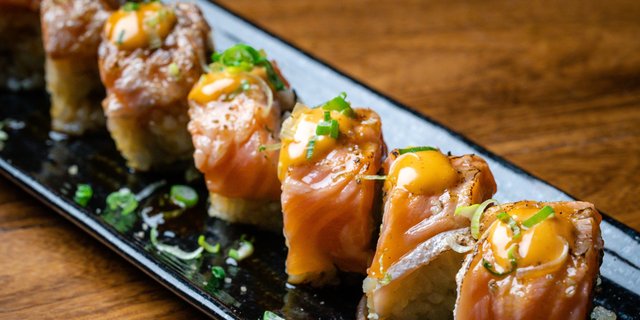 Salmon-Crab Rolls