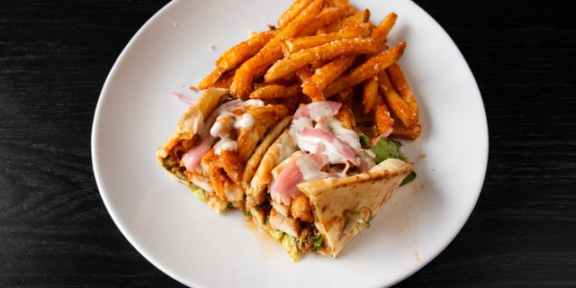 Buffalo Feather Pita Wrap