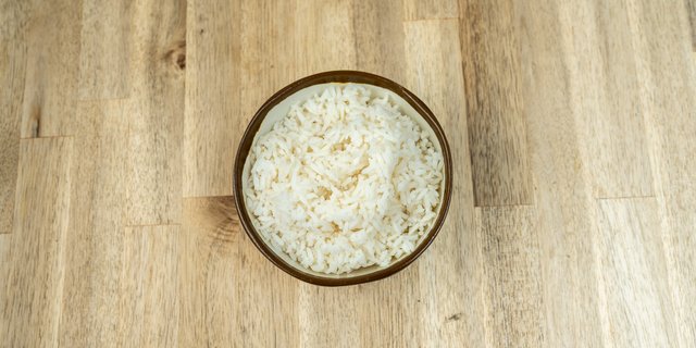 White Rice Tray