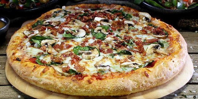 Roasted Spinach Pizza