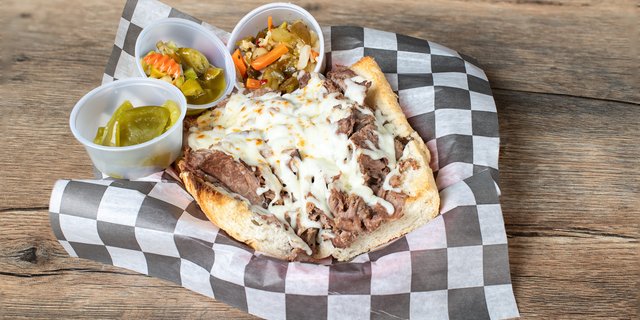 Cheesy Italian Beef Sandwich