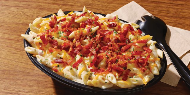 Four-Cheese Mac & Cheese w/ Applewood-Smoked Bacon