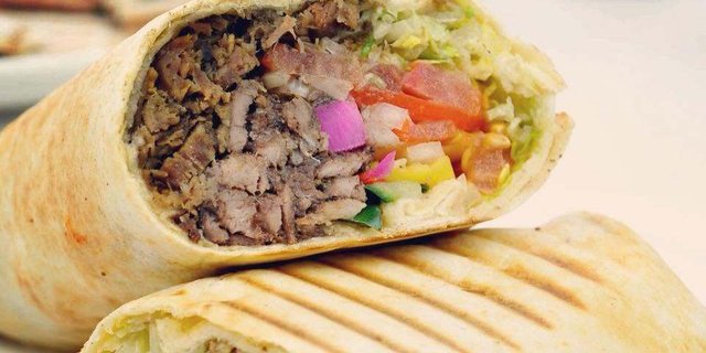 Lamb & Beef Wrap Combo Meal