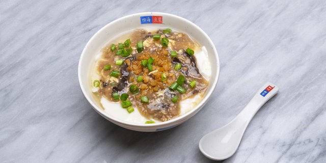 Marinated Soy Pudding (滷汁豆腐腦)