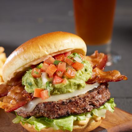 Individually Packaged Bacon-Guacamole Deluxe Burger*