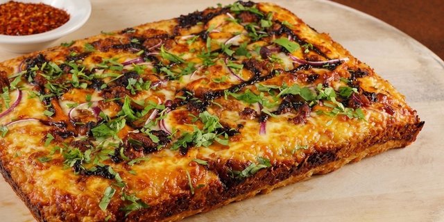 Detroit Style BBQ Chicken Pizza