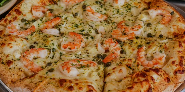 The Shrimp Scampi Pizza