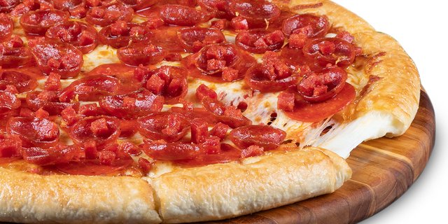 Pepperoni Trio Stuffed-Crust Pizza