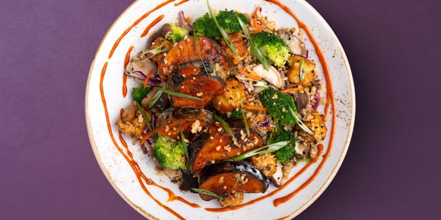 Miso Eggplant & Crispy Rice