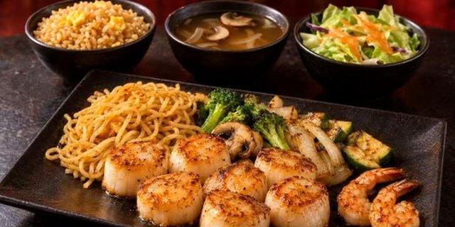 Hibachi Sea Scallop Dinner