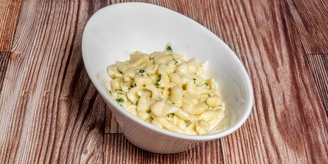 Spätzle w/ Whipped Cream & Parsley