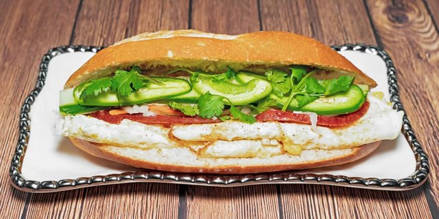 Egg & Sausage Banh Mi