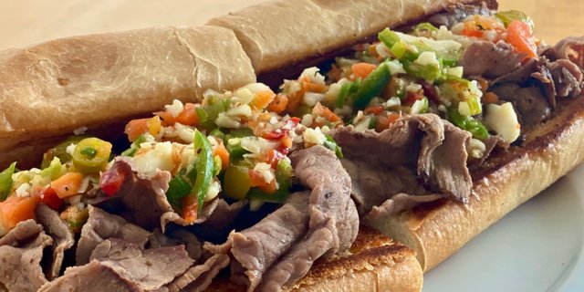 Italian Pit Beef Sandwich