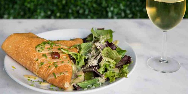 Gluten-Free Turkey, Grapes & Brie Crepe