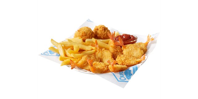 Butterfly Shrimp & Fries Boxed Lunch