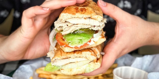Grilled Chicken Poor Boy Sandwich