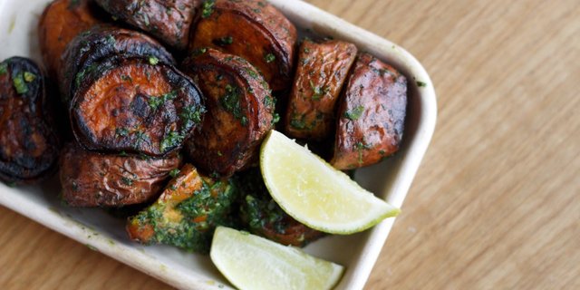 Smoked Sweet Potatoes